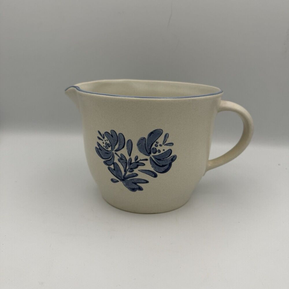 Vintage Pfaltzgraff Yorktown Closed Handled Oversized Batter Bowl Milk Pitcher